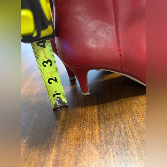 Dolce Vita Anza Red Pointed-Toe Leather Boots - Picture 12 of 12